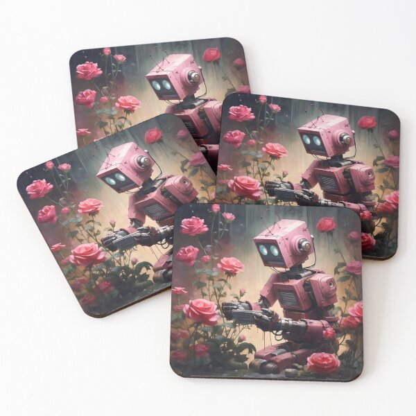Item preview, Cute pink robot designed and sold by Art91design.