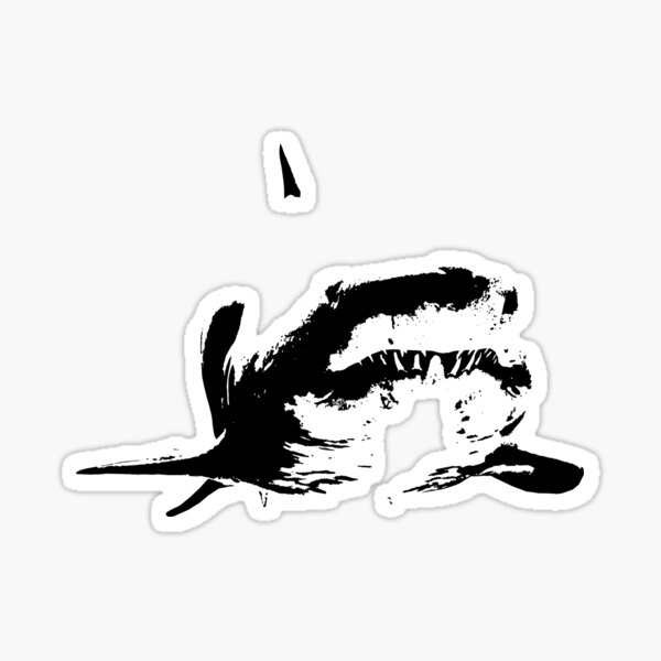 shark smiley Sticker