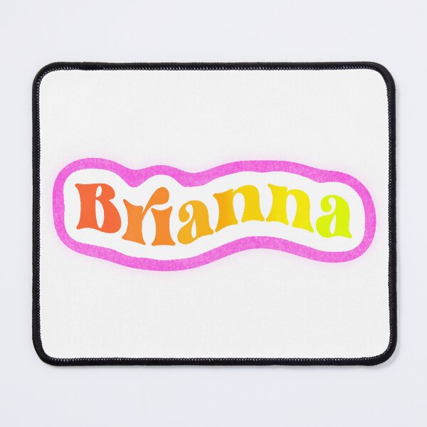 Item preview, Brianna Name Sticker Pink & Green Gradient designed and sold by NataGerken.