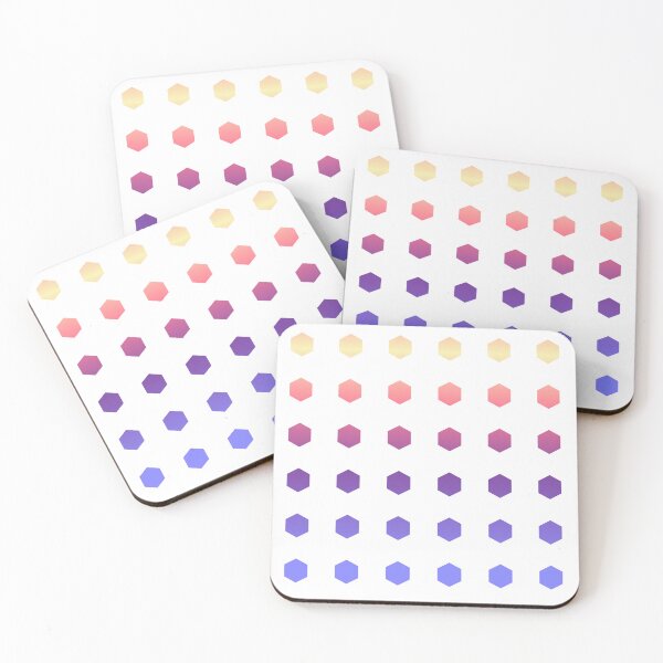 Item preview, Cute sunset gradient hexagon shape pack designed and sold by Yaragold.