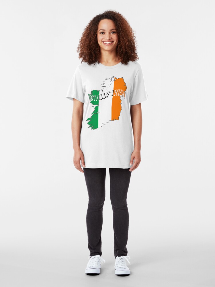 Alternate view of Totally Irish St. Patrick's Day Wearable Art Slim Fit T-Shirt