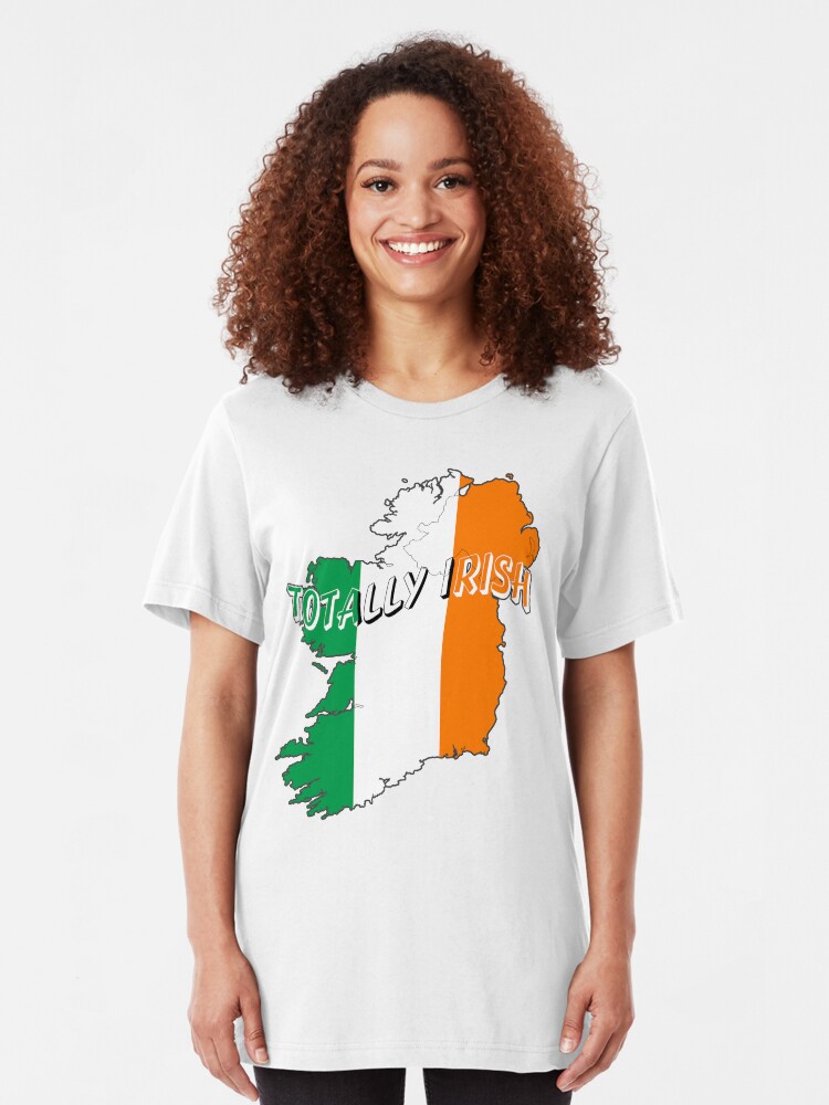 Alternate view of Totally Irish St. Patrick's Day Wearable Art Slim Fit T-Shirt