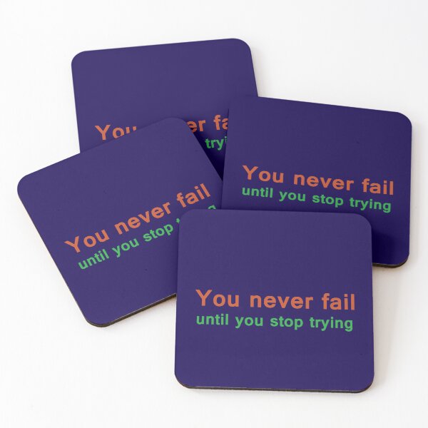 Item preview, You never fail until you stop trying designed and sold by neurostructure.