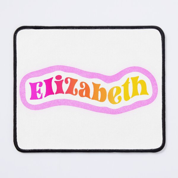 Item preview, Elizabeth Name Sticker Pink Gradient designed and sold by NataGerken.