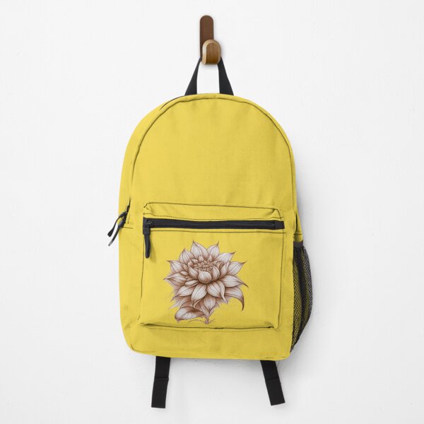 Item preview, Pastel Single Flower in Brown & White Mixed sketch Paint Pattern Design designed and sold by Md Rashid  Hasan.