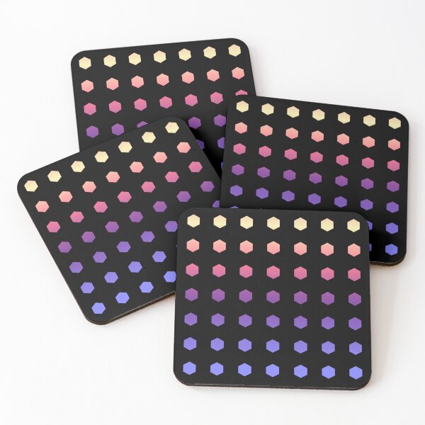 Item preview, Cute sunset gradient hexagon shape pack designed and sold by Yaragold.