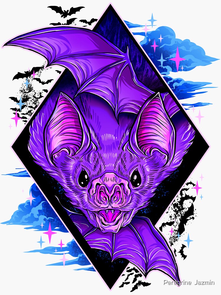 "Bat Wings" Sticker by retkikosmos | Redbubble