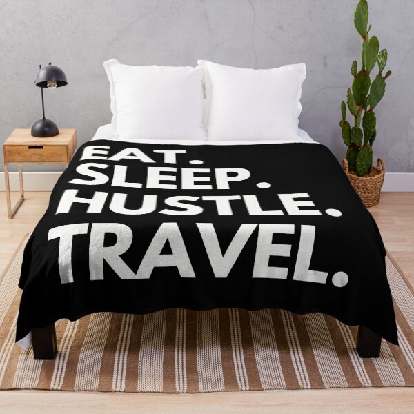 Item preview, Eat Sleep Hustle Travel designed and sold by Just-Words.