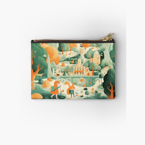 Item preview, Green and orange landscape designed and sold by Art91design.