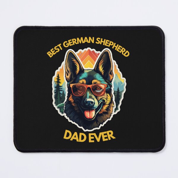 Item preview, Best German Shepherd Dad Ever | Classic T-Shirt, Sticker designed and sold by NicolasGlowArt.