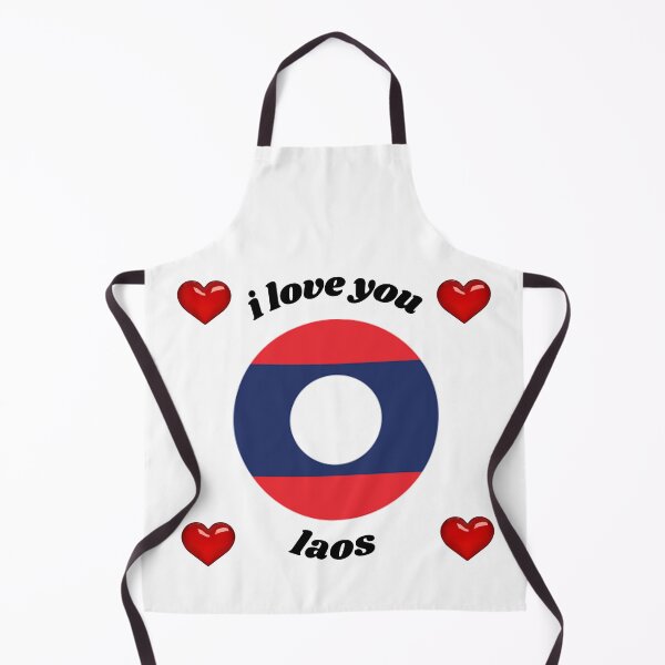 Item preview, laos flag designed and sold by CARANIACLS.