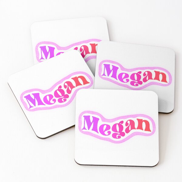 Item preview, Megan Name Sticker Purple & Pink Gradient designed and sold by NataGerken.