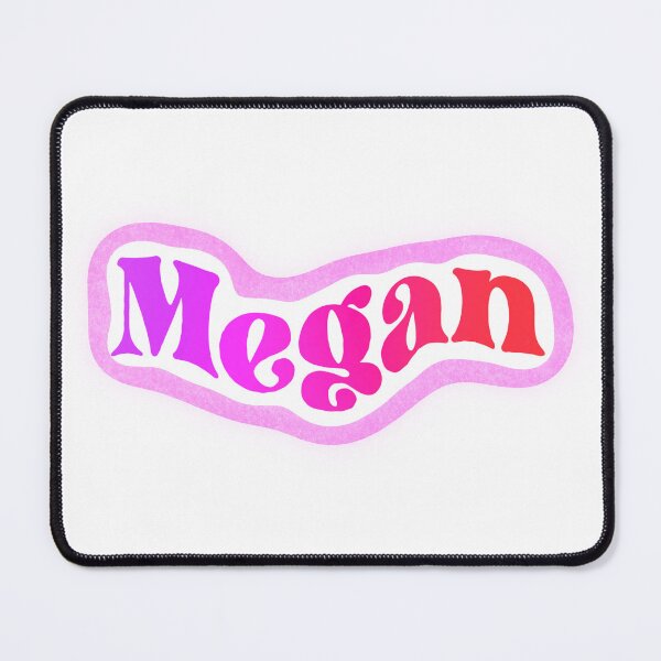 Item preview, Megan Name Sticker Purple & Pink Gradient designed and sold by NataGerken.