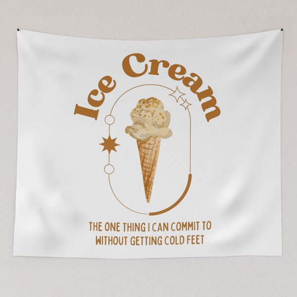 Item preview, Ice Cream - the one thing I can commit to without getting cold feet designed and sold by shopfindingbeni.