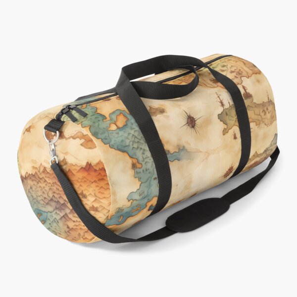 Item preview, Fantasy World Watercolor Map Pattern on Parchment designed and sold by SchorlCraft.