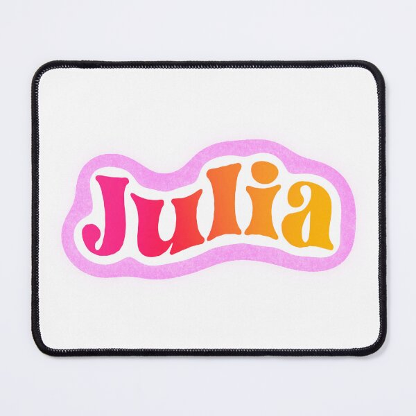 Item preview, Julia Name Sticker Pink & Orange Gradient designed and sold by NataGerken.
