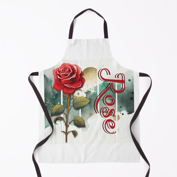 Item preview, vintage rose with intricate text, watercolor art in the background designed and sold by Vindbult.