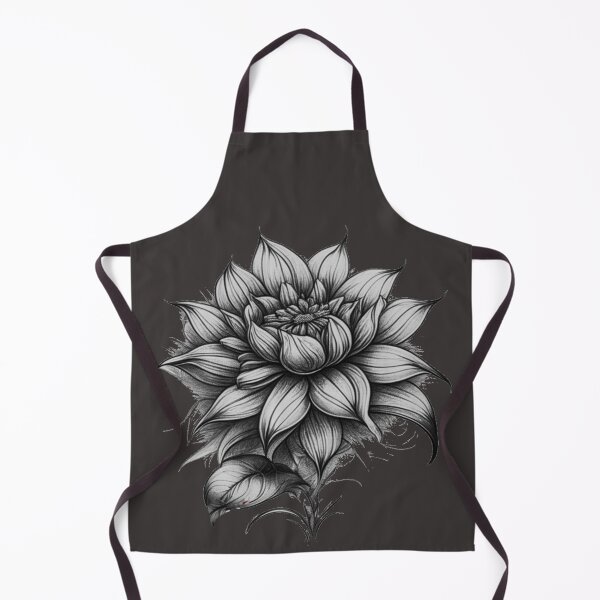 Item preview, Pastel Single Flower in Black & Silver White Mixed sketch Paint Pattern Design designed and sold by Md Rashid Hasan.