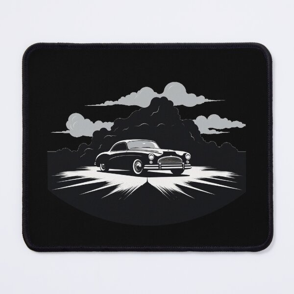 Item preview, Black and White Minimalist Classic Car designed and sold by Lab4YourStyle.