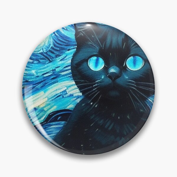 Item preview, Starry night Cat Van gogh Style designed and sold by LucyProsacco6.