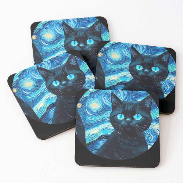 Item preview, Starry night Cat Van gogh Style designed and sold by LucyProsacco6.