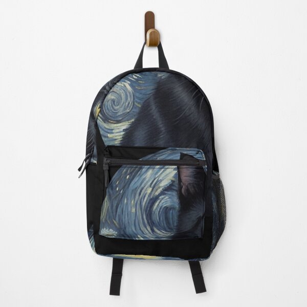 Item preview, Starry night Black Cat Van gogh Style designed and sold by LucyProsacco6.