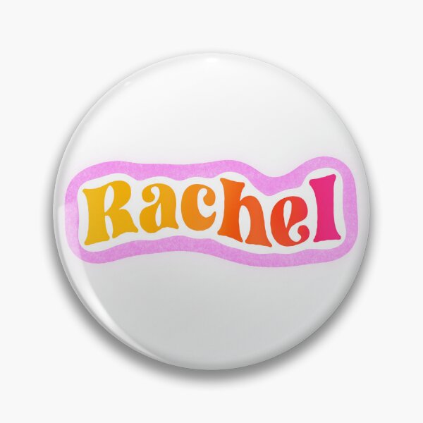 Item preview, Rachel Name Sticker Pink & Orange  Gradient designed and sold by NataGerken.