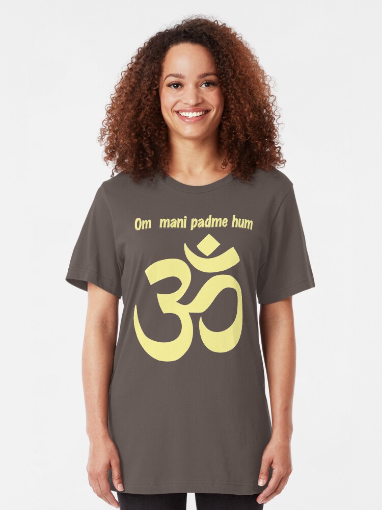 Alternate view of Om mani padme hum T-shirt/Hoodie/Sweatshirt Slim Fit T-Shirt