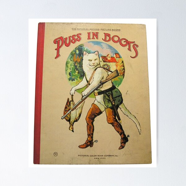 Item preview, Antique Puss in Boots Picture Book designed and sold by dcartist333.