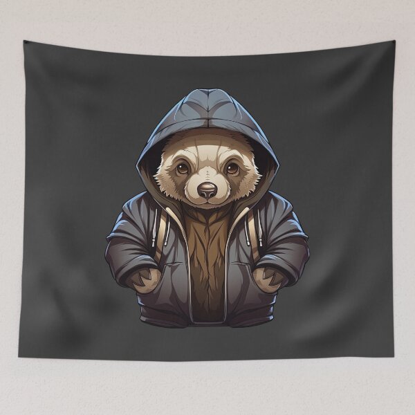 Item preview, Cool Wombat in casual clothing designed and sold by Sidewayanimals.