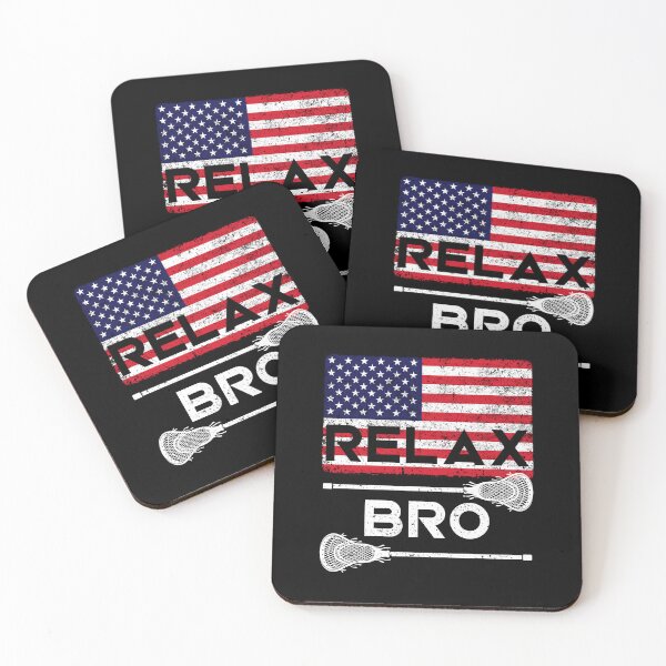 Item preview, Lacrosse Relax Bro  Lacrosse Player American Flag	 designed and sold by fzufqbqyp0.