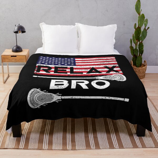 Item preview, Lacrosse Relax Bro Lacrosse Player American Flag designed and sold by fzufqbqyp0.