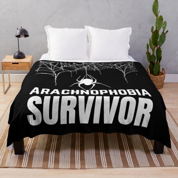 Item preview, Arachnophobia Survivor Fear of Spiders Insects Phobia designed and sold by BunBuntheDog-.