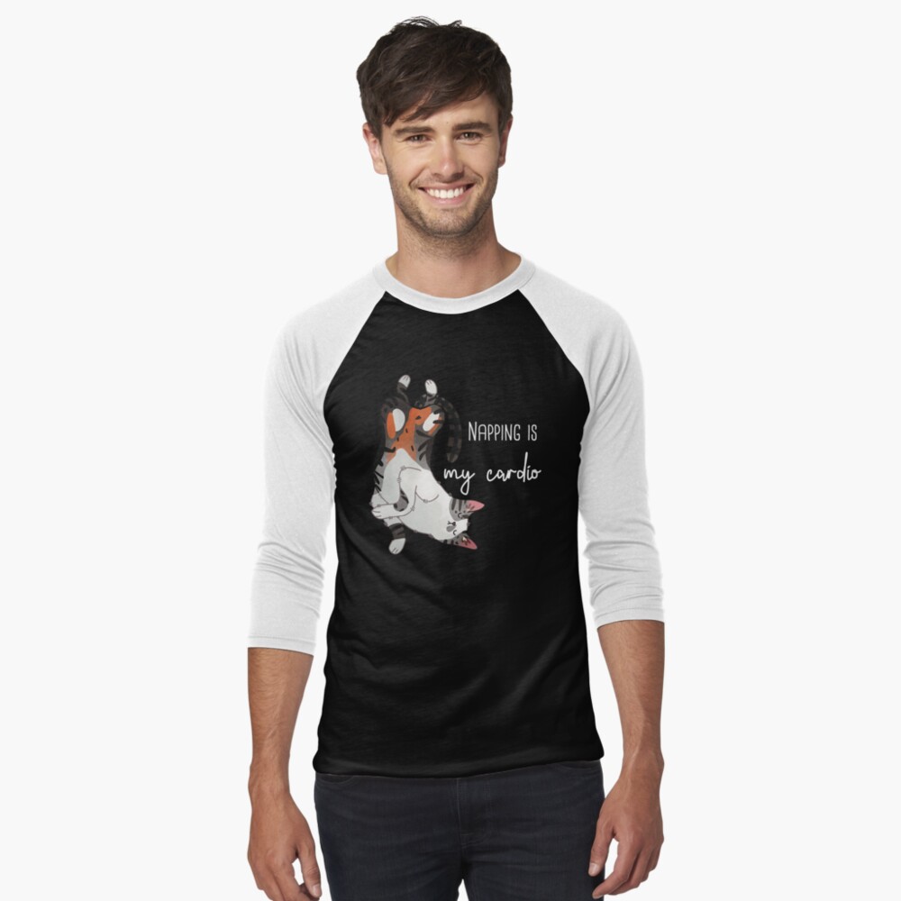 Item preview, Baseball ¾ Sleeve T-Shirt designed and sold by FelineEmporium.