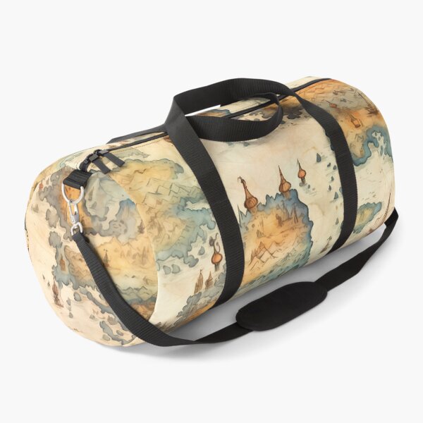 Item preview, Fantasy World Watercolor Map Pattern on Parchment designed and sold by SchorlCraft.
