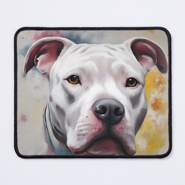 Item preview, White Pitbull Dog designed and sold by PetArt ⭐⭐⭐⭐⭐.