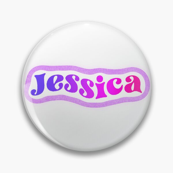 Item preview, Jessica Name Sticker Purple & Pink Gradient designed and sold by NataGerken.