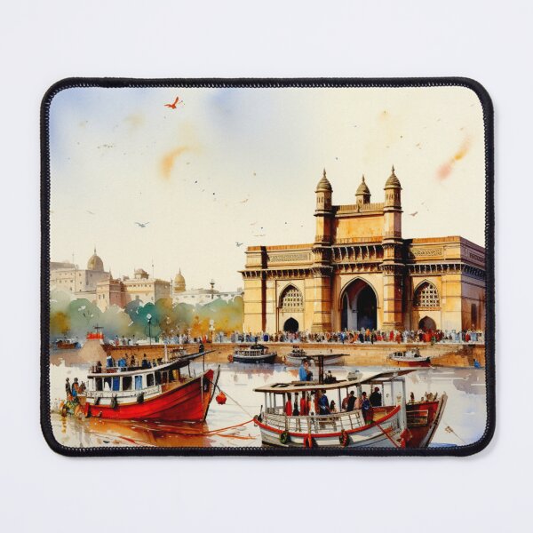 Item preview, A Watercolor Design of the Gateway of India - Mumbai - India designed and sold by Sketch-Shack.