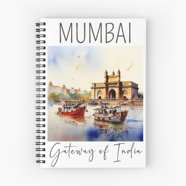 Artikelvorschau, Ein Aquarell-Design des Gateway of India – Mumbai – Indien entworfen und verkauft von Sketch-Shack.
