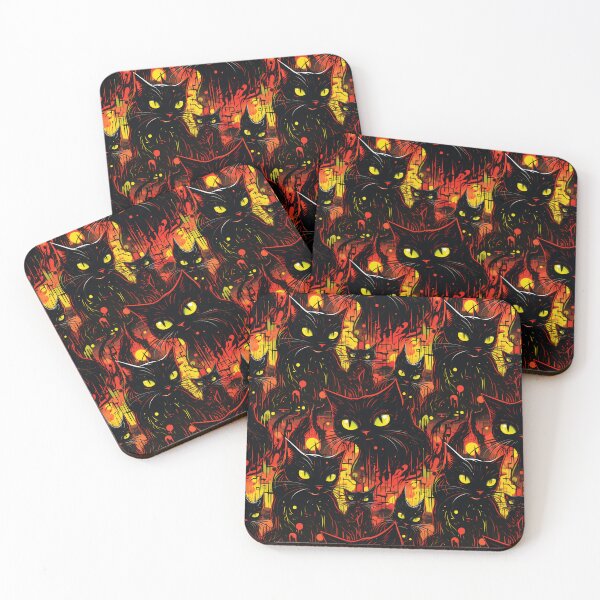 Item preview, Sinister Black Cats Pattern designed and sold by Sturdust.