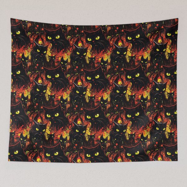 Item preview, Sinister Black Cats Pattern designed and sold by Sturdust.