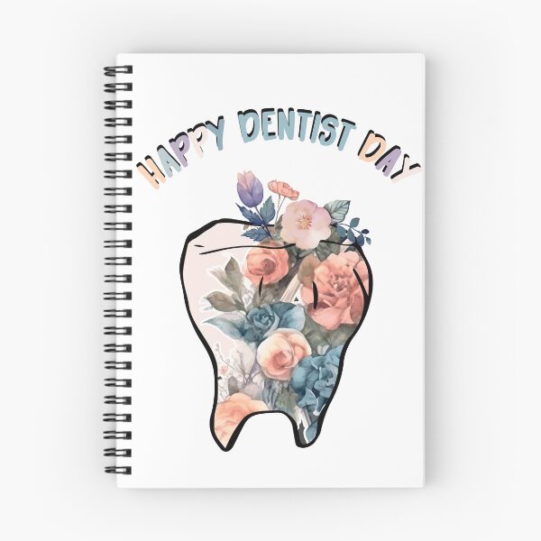 Item preview, Happy tooth. Dentist's Day. Illustration of a tooth and flower composition designed and sold by Anastasiia Yurevych.