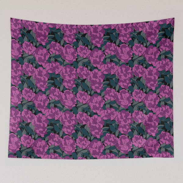 Item preview, Flora purple black background version designed and sold by GENEST-V.