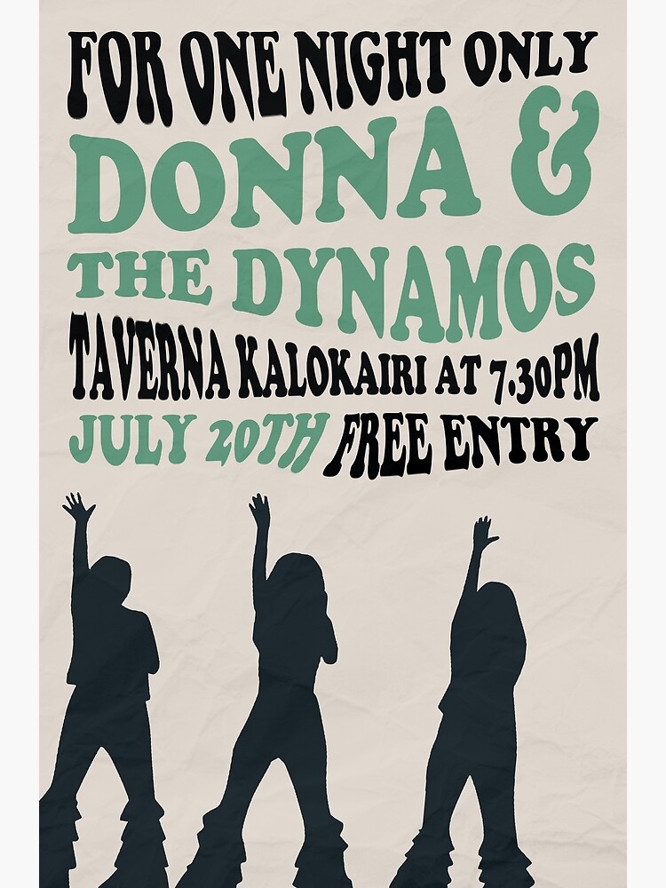 Donna & the Dynamos Poster for Sale by honeydesigns