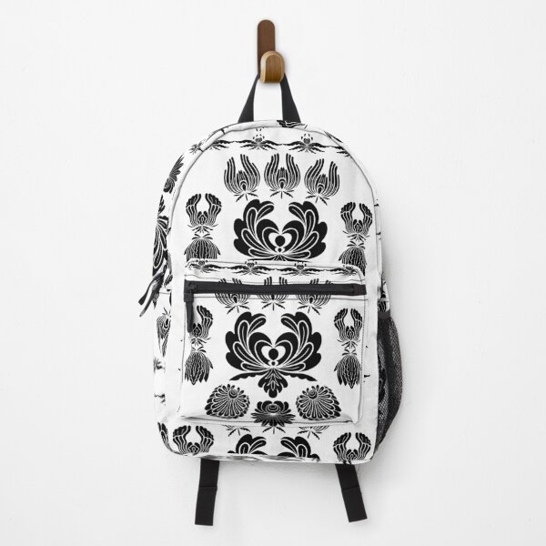 Item preview, Kalocsai folk art black flowers designed and sold by Kormix.