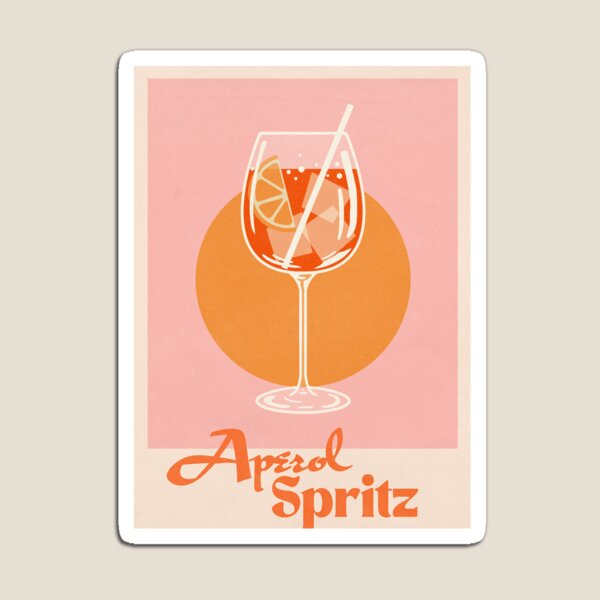 Item preview, aperol spritz print  designed and sold by AlexzanWeiss.