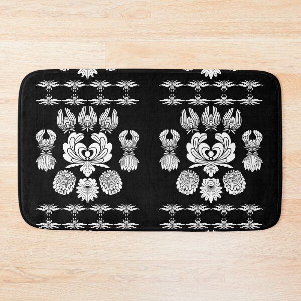 Item preview, Kalocsai folk art white flowers designed and sold by Kormix.