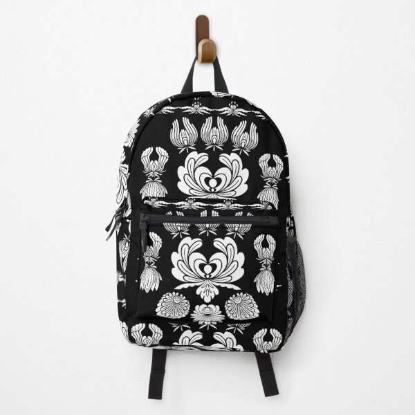 Item preview, Kalocsai folk art white flowers designed and sold by Kormix.
