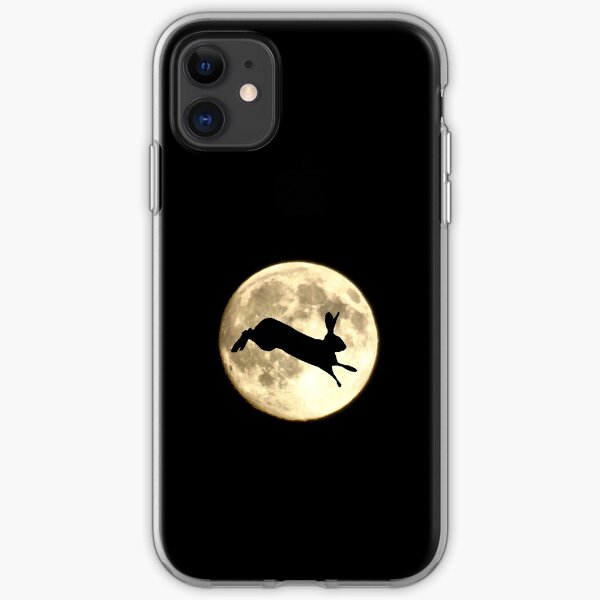 Hare and Moon iPhone Soft Case
