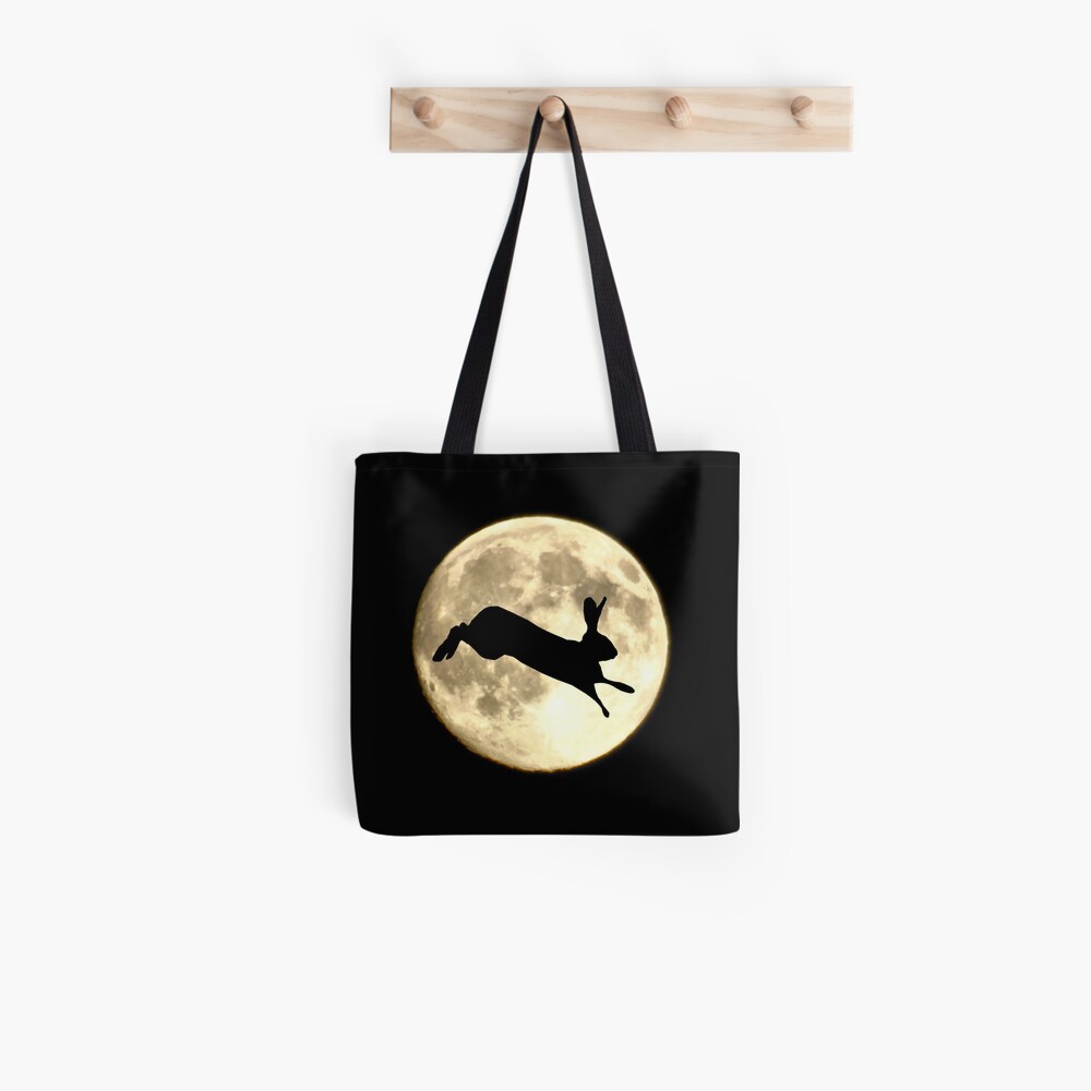 Hare and Moon Tote Bag